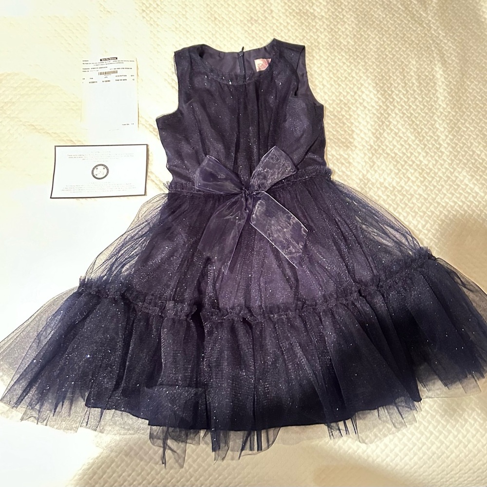 Zoe ltd. Bridget Girl’s Dress. Navy Blue. Size 8. Never worn. From Neimans.
